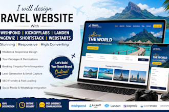 design wishpond kickofflabs landen pagewiz shortstack webstart traveling website