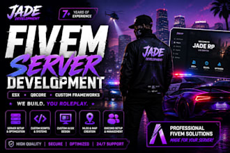 fivem server with complete scripts, maps and clothing