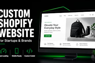 develop a custom shopify startup website