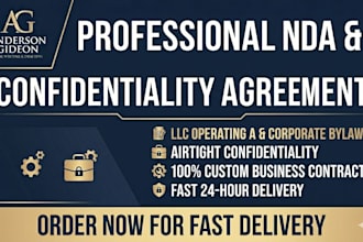draft a professional llc operating agreement or corporate bylaws