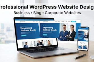 create modern wordpress website for business growth