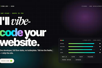 vibe code website saas product