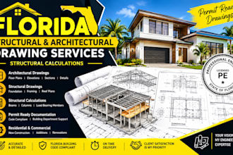 do florida structural and florida architectural drawing structural calculation
