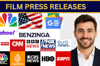 write film press release pr distribution public relations movie film promotion