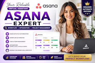 asana virtual assistant monday, asana workflow, integration, project management