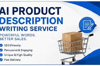 write product descriptions for shopee, lazada and tiktok shop