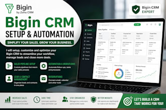 setup bigin CRM sales pipeline workflow and automation
