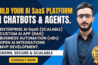 build ai saas platform, ai web app, chatbot and mvp development