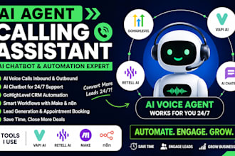 do ai agent calling assistant gohighlevel ai chatbot vapi retell ai make n8n