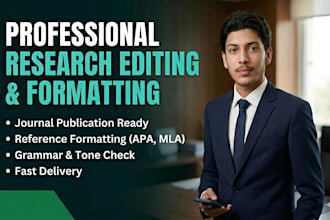professionally edit and format your research article for journal publication