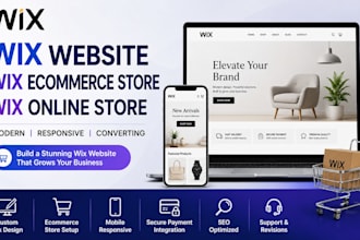 build wix website, wix ecommerce store and wix online store