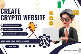 create crypto website meme coin, crypto token website