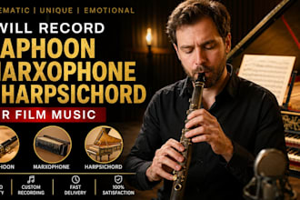 record cinematic xaphoon, marxophone, and harpsichord for your film music