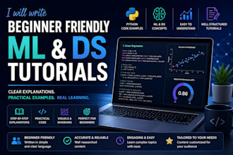 write beginner friendly ml and ds tutorials