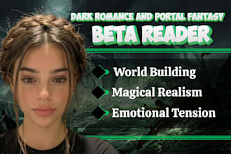 beta read dark romance, portal fantasy script