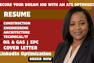 write professional engineering and construction ats resume