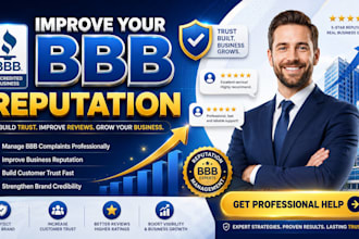 provide bbb complaint response, and improve bbb profile reputation, ORM