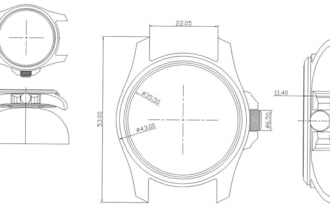 design luxury watch cad technical drawing and 3d industrial design