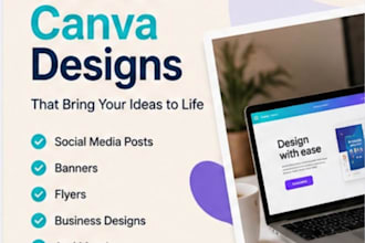 create amazing canva designs forsocial media and business