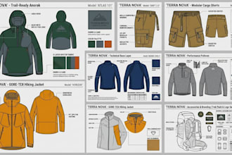 design streetwear hoodie tracksuit fashion brand with tech pack apparel design