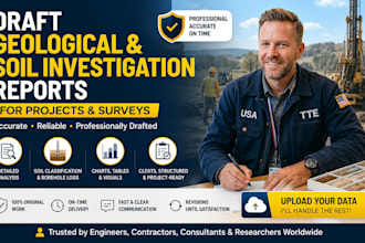 draft geological and soil investigation reports for construction and research