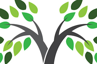 make attractive tree logo for your branding