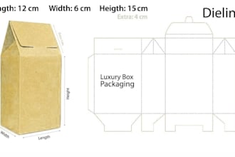 design product packaging dieline 3d mockups for bottle, box, pouch, bags sleeve