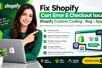 fix shopify cart error checkout issue shopify custom coding bug app