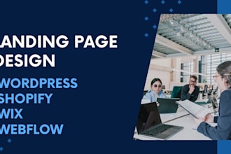 landing page, website, slider effect, SEO or one page website within 24 hours