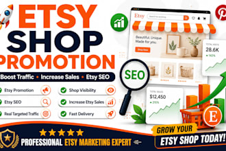 promote etsy shop boost etsy sales and traffic with etsy shop promotion and SEO