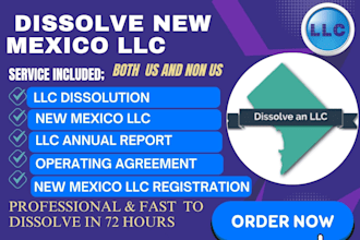 dissolve your new mexico llc, close ein, reinstate llc and  US llc formation