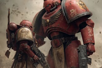 made a warhammer 40k character from your imagination