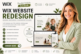 redesign wix website wix landing page wix website redesign or ecommerce