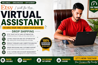 be your etsy virtual assistant for dropshipping and a to z account management