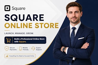 build a professional square online store and business website