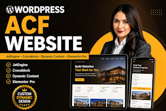 acf wordpress website crocoblock jetengine dynamic website acf custom field
