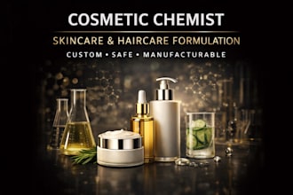 be your cosmetic chemist for skincare and haircare