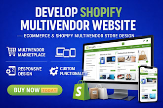 develop shopify multivendor website ecommerce shopify multivendor store design