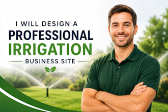 design a professional irrigation business website