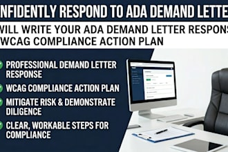 write your ada demand letter response and wcag compliance action plan