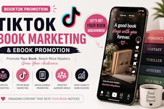 do booktok promotion, tiktok book marketing and ebook promotion
