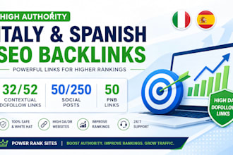 create high quality spain, italy dofollow backlinks, SEO link building