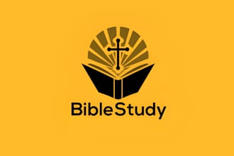 design modern christian, church, bible study and ministry logo