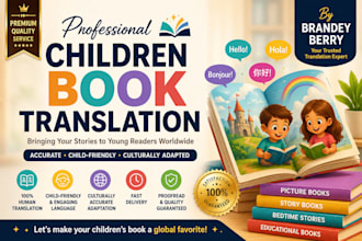 professionally translate your children story books and ebooks