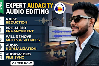 enhance audio, remove background noise, and sync with video