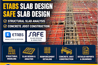 etabs slab design safe slab design structural slab analysis concrete joist