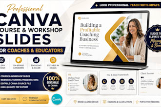 design canva course workshop slides for coaches and educators