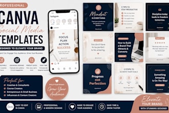design professional canva social media templates for your brand