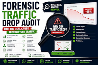 investigate ranking drops and SEO traffic losses