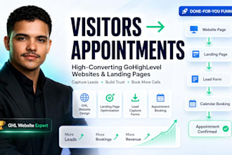 build gohighlevel website and ghl landing page for lead capture and appointments
